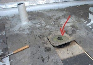 Flat Roof Drain Repair - Lowering Drain - Alabama