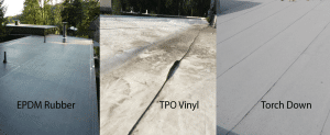 EPDM, TPO Vinyl, MB Torch Down roofing