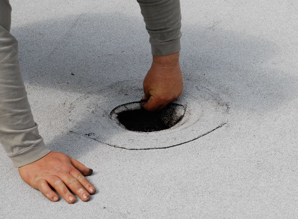 It is common for a roof membrane to separate from the drain. This is the first things to check on a roof if there is a leak.
