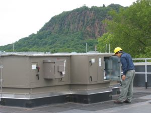 Airconditioner curb flashing on flat roof