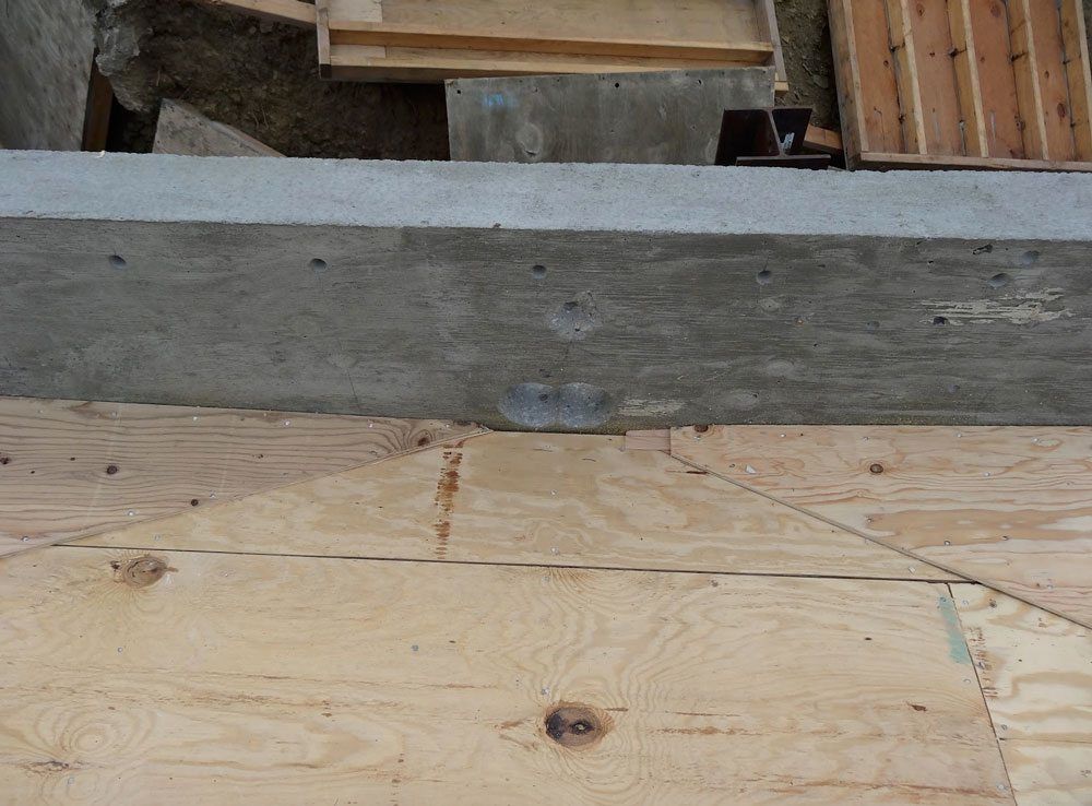Flat-roof-Los-Angeles---Scupper-holes-prepped-in-wall