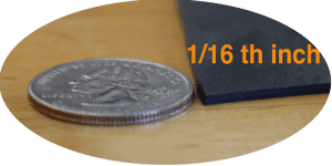 EPDM Rubber on Commercial Roofs - EPDM is just over an 1/16th of an inch thick. This makes the rubber roof membrane susceptible to harmful UV rays.