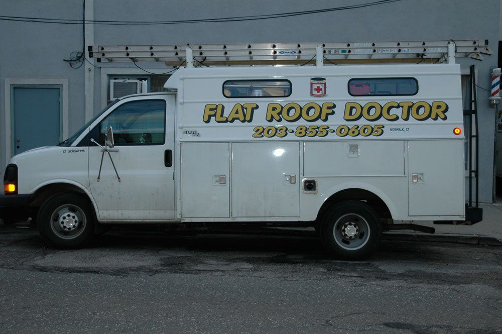 Flat Roof Doctor Truck - making Roof Repairs for 40 years