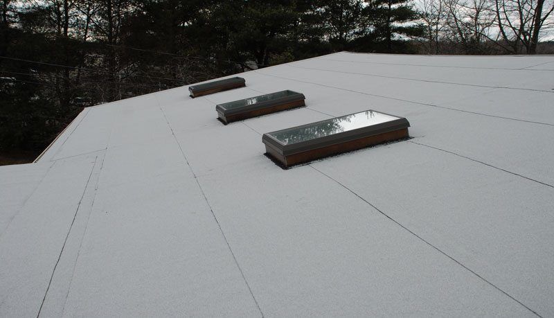 Completed Two ply rubber roof in Westport, Connecticut