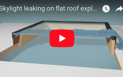 Skylight Leaks & Repairs on Flat Roofs- Watch Video