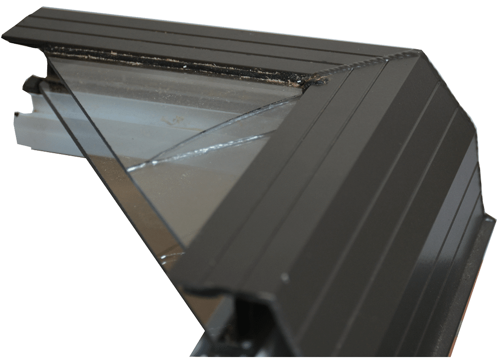 Glass-skylight-gasket leak repair