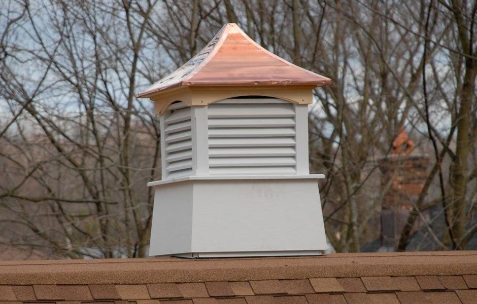 Cupola install on a flat roof