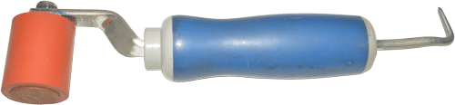Nylon Roller with a seam pick to probe seams for flat roof repairs Nylon Roller with a seam pick to probe seams for flat roof repairs