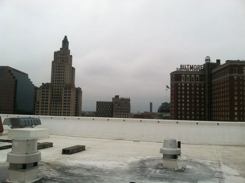 TPO Roof installed on Marriott Hotel Roof Rhode Island