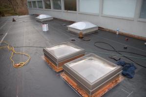 Skylights And Wall Flashing - Greenwich CT- Flat Roof Repair
