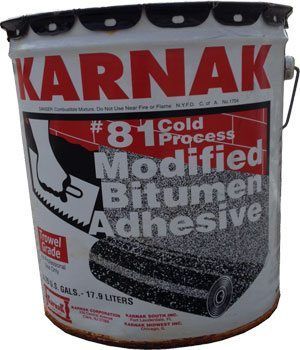 Flat Roof Materials - Karnak 81- for Modified Bitumen Rubber Roof Repair