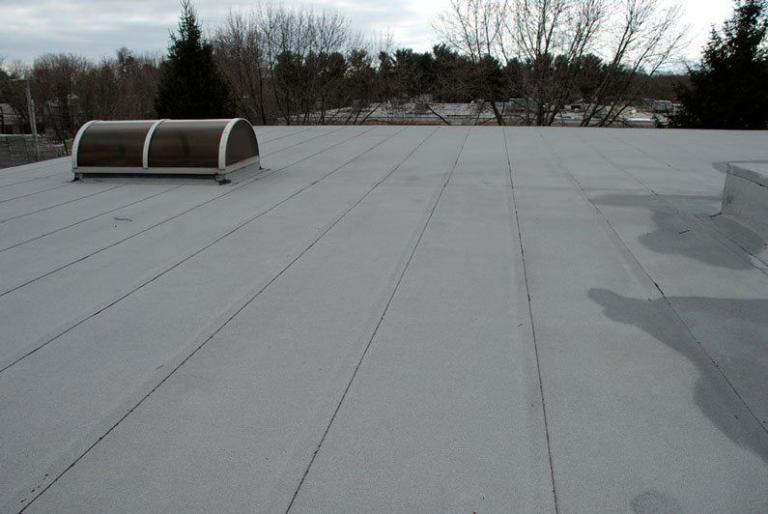 Modified Bitumen Rubber Roof With Coating New Canaan CT Flat Roof