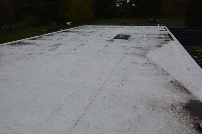 How to fix a Flat Roof TPO Roofing Stamford CT, Greensburg PA, Kilgore TX, Los Angeles CA - this is a TPO Roof that started to leak