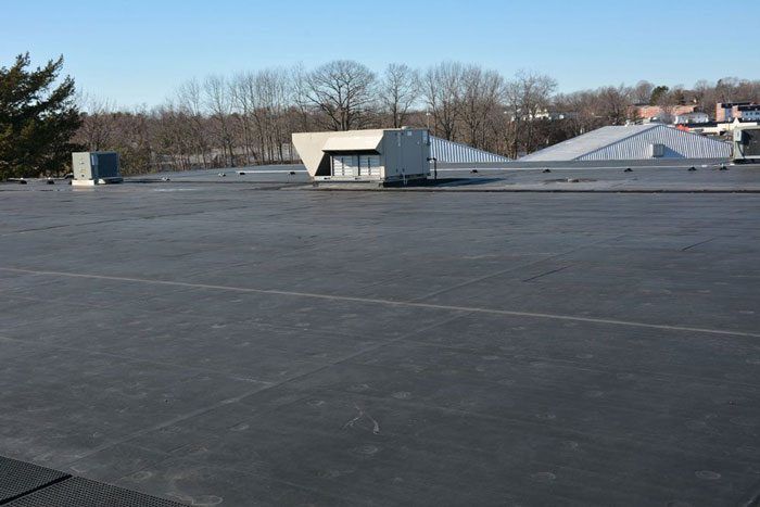 EPDM Rubber Roof over a commercial roof